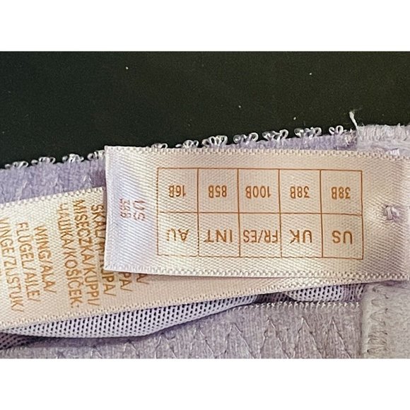 Savage X Fenty Flocked Logo Unlined Bra Women's 38B Lingerie By Rihanna - Picture 6 of 16